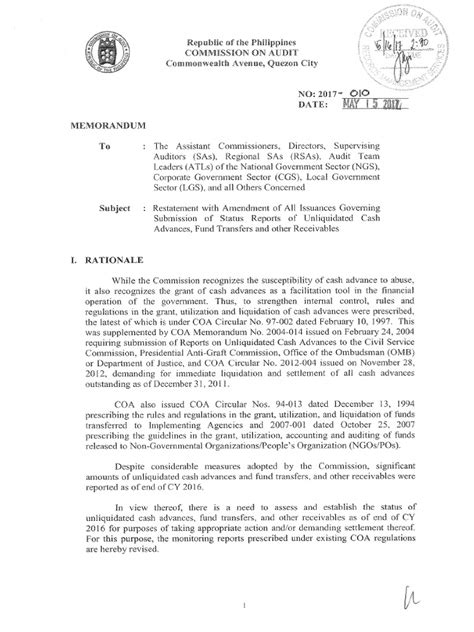 COA Memo 2017.